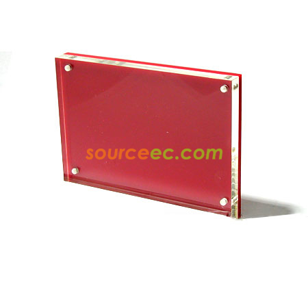 客製化綠色/紅色磁性壓克力相架禮品