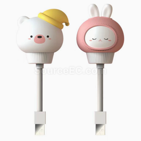 客製化智慧語音控制聲控小夜燈usb插電禮品