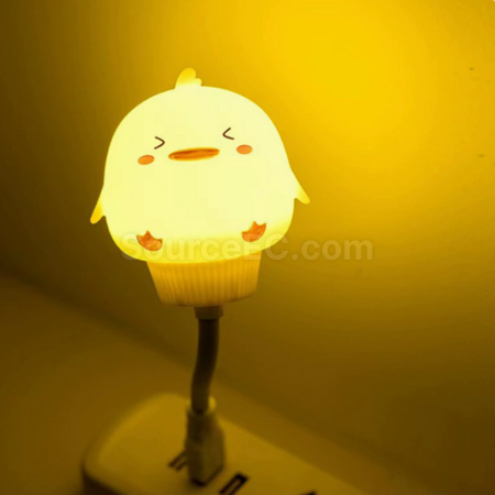 客製化智慧語音控制聲控小夜燈usb插電禮品