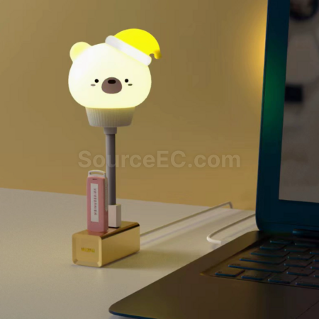 客製化智慧語音控制聲控小夜燈usb插電禮品