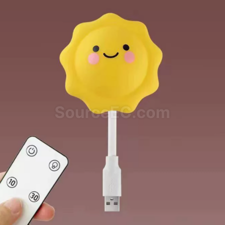 客製化智慧語音控制聲控小夜燈usb插電禮品