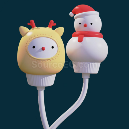 客製化智慧語音控制聲控小夜燈usb插電禮品
