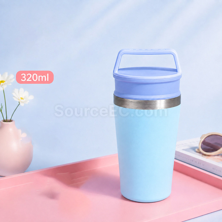 客製化手提隨行咖啡杯不鏽鋼保溫杯禮品