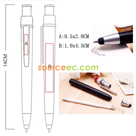 客製化二合一金屬觸控筆禮品