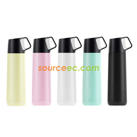 客製化500ML帶杯保溫壺禮品
