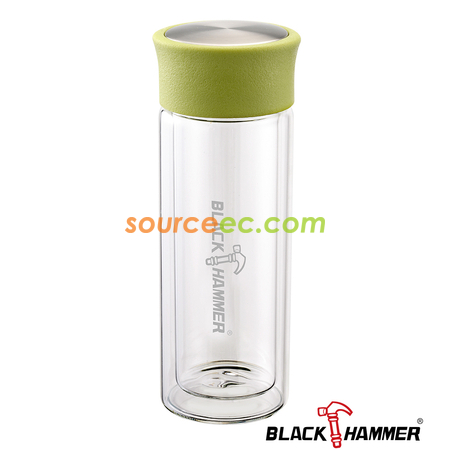 客製化300ML BLACK HAMMER玻璃水瓶禮品