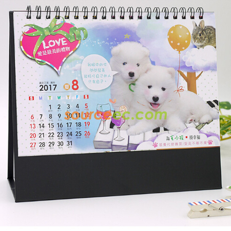 客製化毛小孩三角桌曆禮品