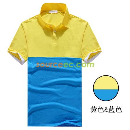 客製化拼色反領Polo恤衫禮品