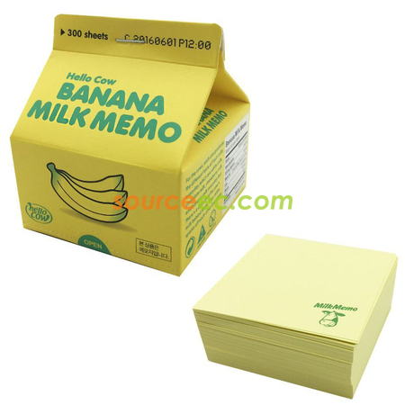 客製化創意牛奶盒便利貼禮品