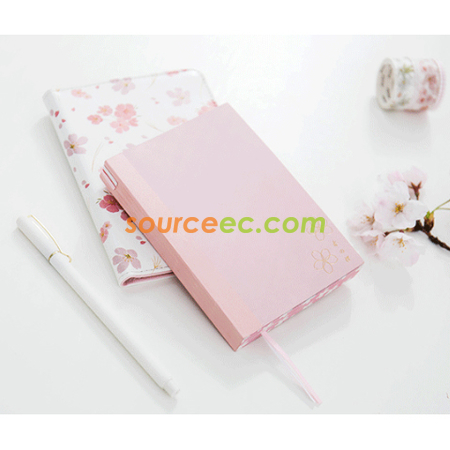 客製化櫻花PU手帳本禮盒裝禮品