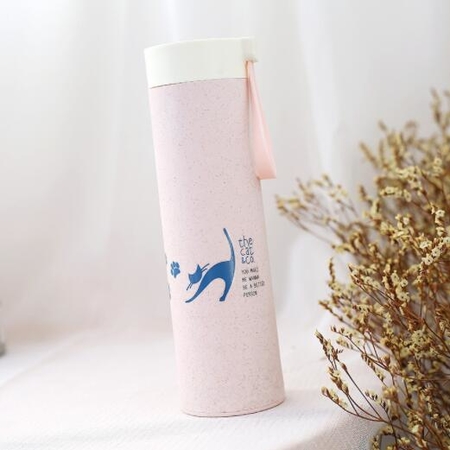 客製化環保小麥玻璃杯禮品