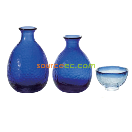 客製化日本藍色耐熱清酒壺禮品