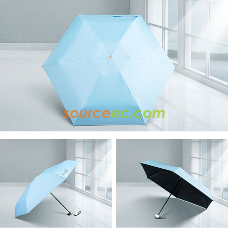 客製化折疊黑膠迷你雨傘禮品