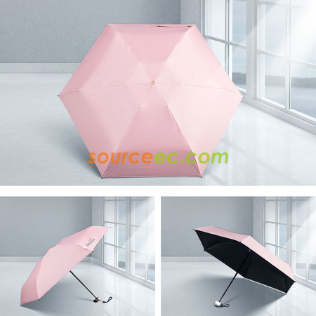 客製化折疊黑膠迷你雨傘禮品