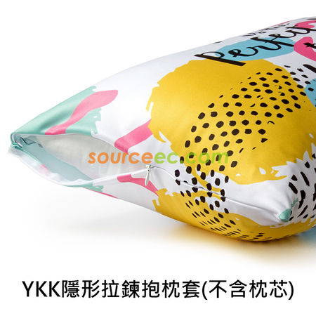 40x64cm滌綸布昇華長抱枕套(使用YKK隱形拉鍊)