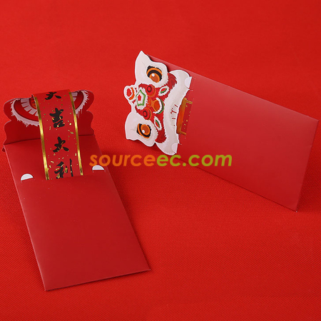 客製化獅子頭紅包袋禮品