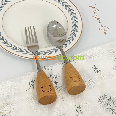 客製化笑臉不銹鋼餐具套裝禮品