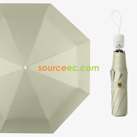 客製化純色三摺自動廣告雨傘禮品