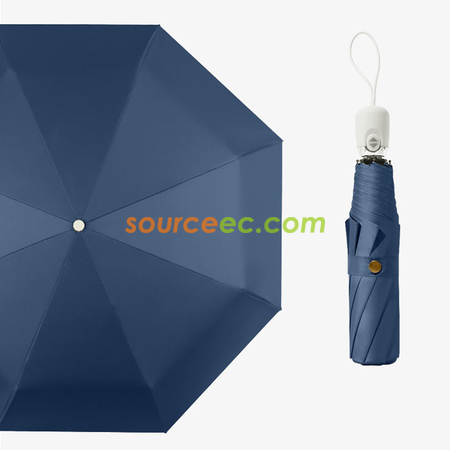 客製化純色三摺自動廣告雨傘禮品