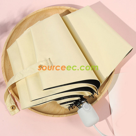 客製化純色三摺自動廣告雨傘禮品