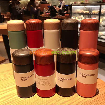 客製化木紋304不鏽鋼保溫杯禮品