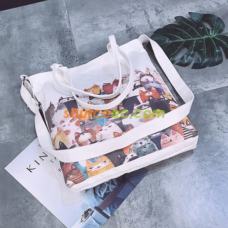 客製化帆布手提斜挎包禮品