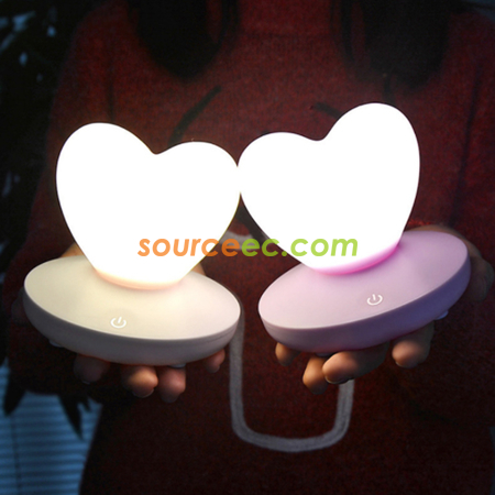 客製化USB充電矽膠LED護眼小夜燈禮品