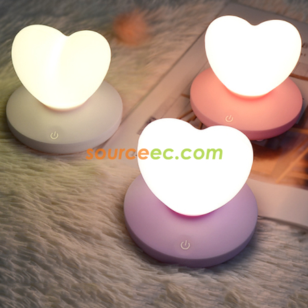 客製化USB充電矽膠LED護眼小夜燈禮品