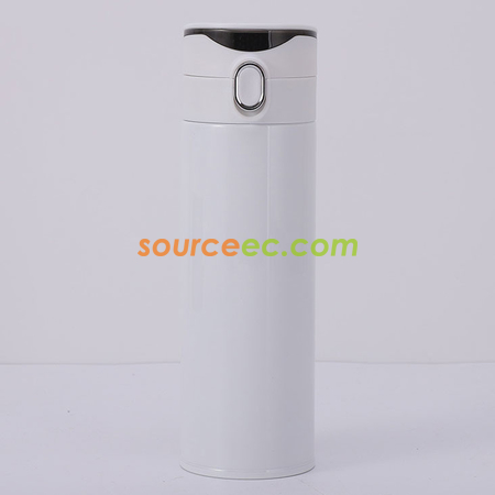 客製化420ML 316不鏽鋼真空智能彈跳蓋保溫杯禮品