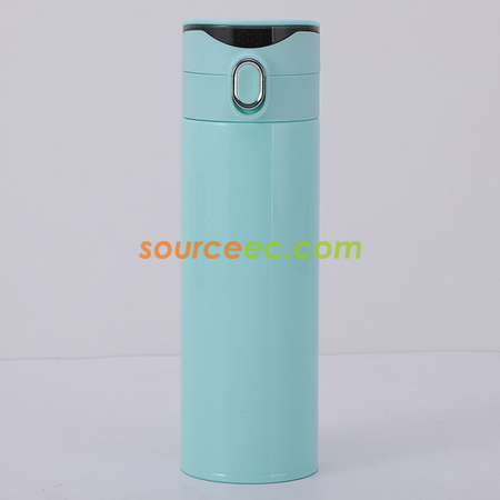 客製化420ML 316不鏽鋼真空智能彈跳蓋保溫杯禮品