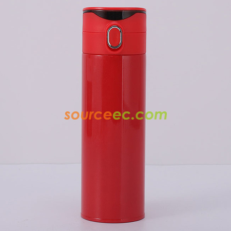 客製化420ML 316不鏽鋼真空智能彈跳蓋保溫杯禮品