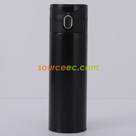 客製化420ML 316不鏽鋼真空智能彈跳蓋保溫杯禮品