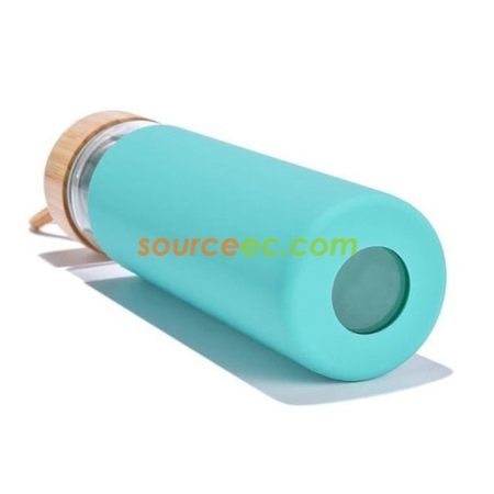 客製化隔熱竹蓋玻璃樽禮品