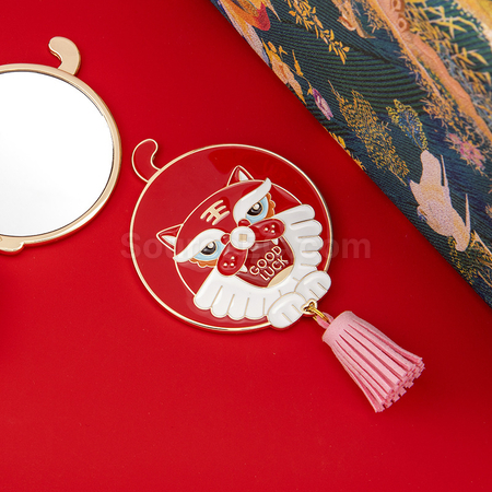客製化老虎合金鏡子禮品