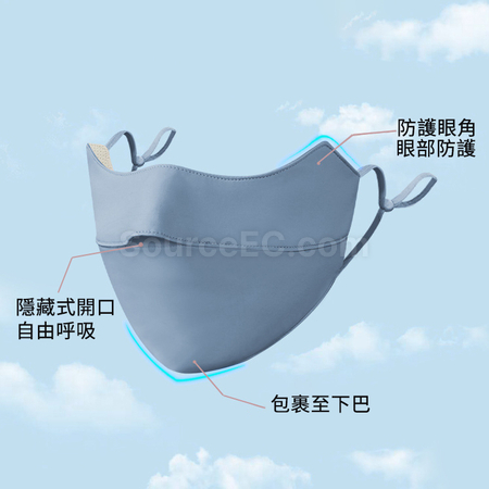 客製化夏季冰絲防曬護眼角口罩禮品