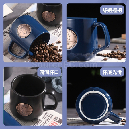 客製化復古銅片馬克杯禮品