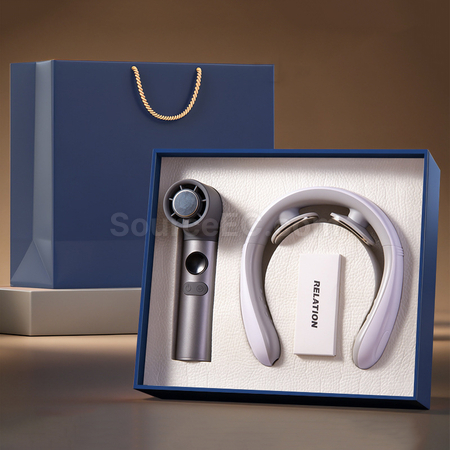 客製化冷敷風扇+頸部按摩器套裝禮品