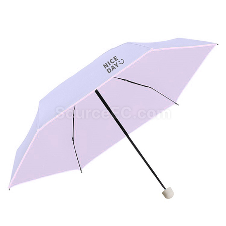客製化口袋五摺彩膠晴雨傘禮品