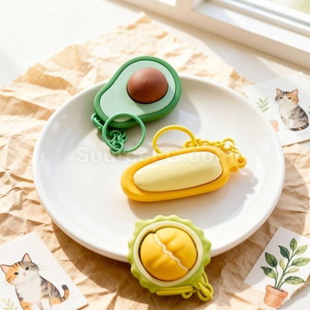 客製化減壓按鍵鑰匙扣禮品