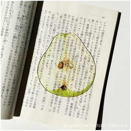 客製化半透壓克力水果書籤禮品