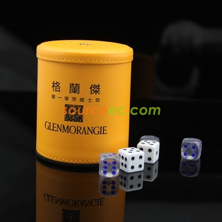 客製化高檔皮革骰盅紀念品禮品