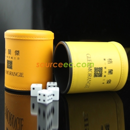 客製化高檔皮革骰盅紀念品禮品