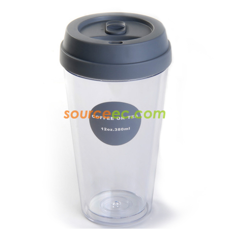 客製化500ML雙層咖啡杯禮品