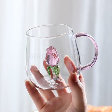 客製化3D立體小動植物玻璃水杯禮品