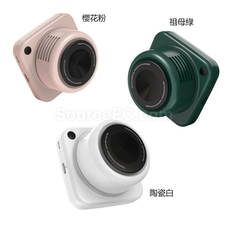 客製化復古相機USB便攜戶外無葉掛脖風扇禮品
