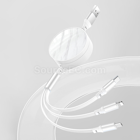 客製化三合一伸縮充電線禮品