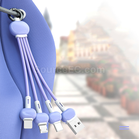 客製化匙扣三合一充電線禮品
