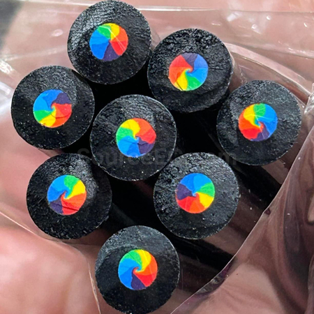客製化七色黑木彩虹芯鉛筆禮品