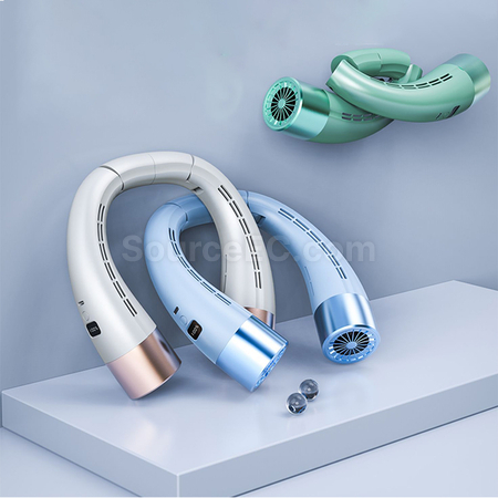 客製化無葉掛脖風扇禮品