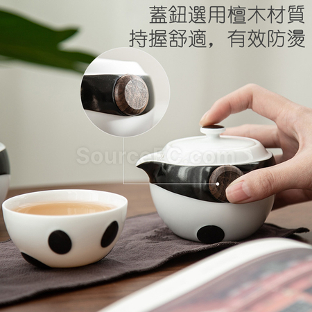 客製化熊貓泡茶快客杯禮品